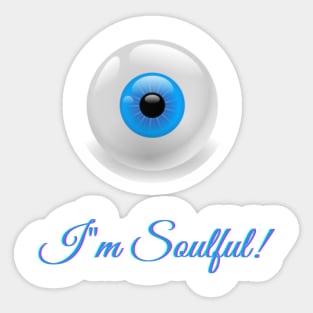 soulful blue eyes Sticker